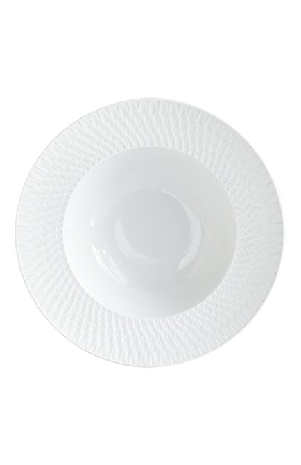 Суповая тарелка twist blanc BERNARDAUD белого цвета, арт. 1836/23 | Фото 1 (Ограничения доставки: fragile-2)