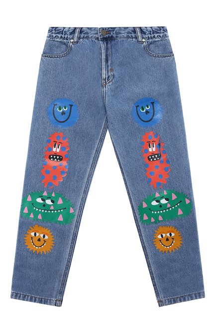 Детские джинсы STELLA MCCARTNEY синего цвета, арт. TT6Q40 | Фото 1 (Нос: Не проставлено; Материал сплава: Проставлено; Материал внешний: Хлопок)