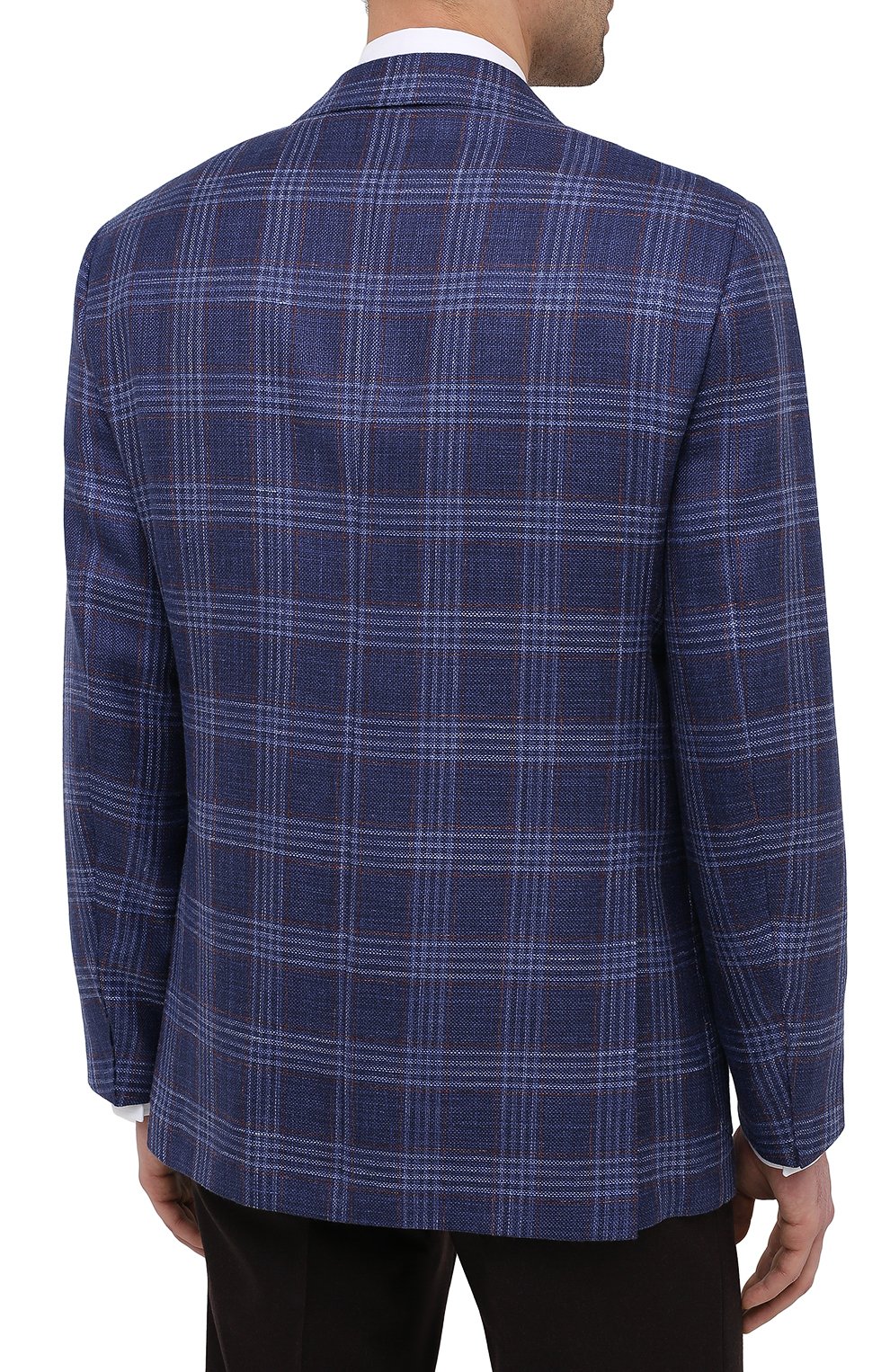 Пиджак из кашемира и шелка Kiton UG81K06T46 Фото 4