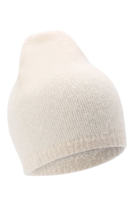 Женская шапка из кашемира и шелка RALPH LAUREN кремвого цвета, арт. 290856609 | Фото 1 (Материал: Шерсть, Кашемир, Текстиль)