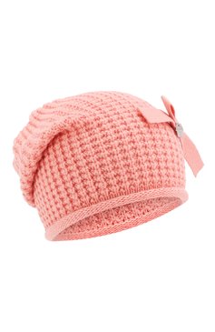 Детского шапка SIMONETTA розового цвета, арт. 1L0227/LE050 | Фото 1 (Материал: Текстиль, Шерсть; Статус проверки: Проверена категория)