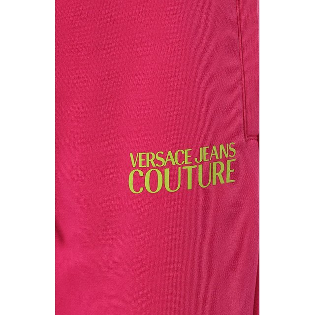 Хлопковые джоггеры Versace Jeans Couture  74HAAT03/CF010 Фото 5