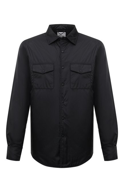 Мужская утепленная куртка-рубашка ASPESI темно-синего цвета, арт. S2 I I029 7961 | Фото 1 (Рукава: Длинные; Материал внешний: Синтетический материал; Длина (верхняя одежда): Короткие; Материал подклада: Синтетический материал; Кросс-КТ: Куртка; Мужское Кросс-КТ: утепленные куртки; Стили: Кэжуэл)