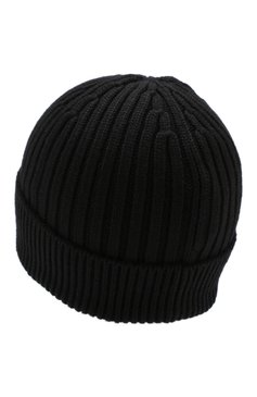 Мужская шерстяная шапка MONCLER черного цвета, арт. D2-097-00259-00-04761 | Фото 2 (Материал: Текстиль, Шерсть; Кросс-КТ: Трикотаж)