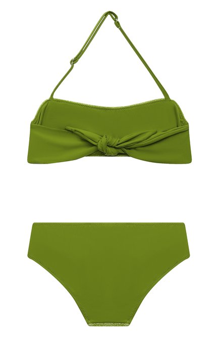 Детского раздельный купальник STORY LORIS зеленого цвета, арт. 29421/8A-16A | Фото 2 (Материал внешний: Синтетический материал; Материал сплава: Проставлено; Нос: Не проставлено)