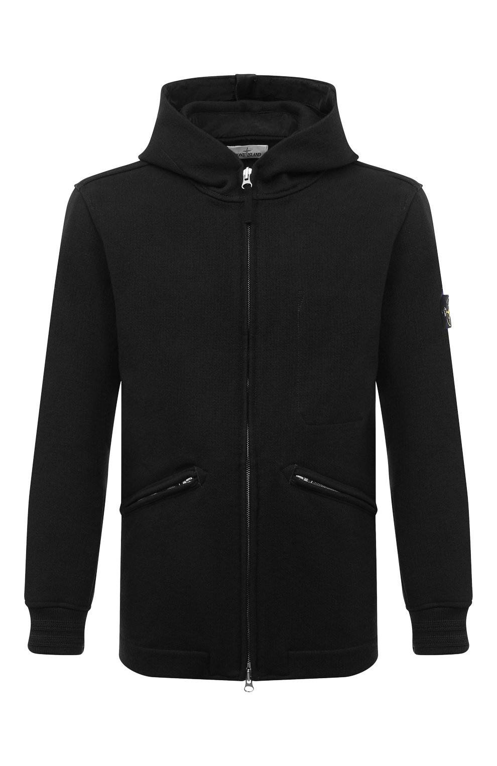 Мужская черная шерстяная куртка STONE ISLAND купить в интернет-магазине ...