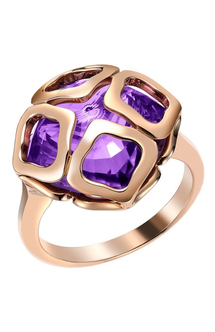 Женские кольцо CHOPARD бесцветного цвета, арт. 829221-5039 | Фото 1 (Материал сплава: Розовое золото; Драгоценные камни: Другие)