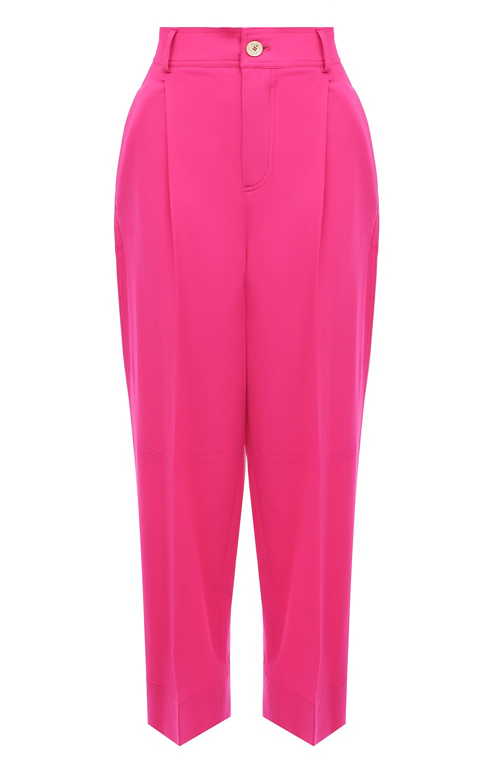 Шерстяные брюки Lorena Antoniazzi розового цвета