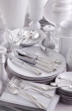 Ложка десертная marly silver plated CHRISTOFLE серебряного цвета, арт. 00038014 | Фото 2 (Интерьер_коллекция: Marly (Silver Plated); Ограничения доставки: fragile-2)