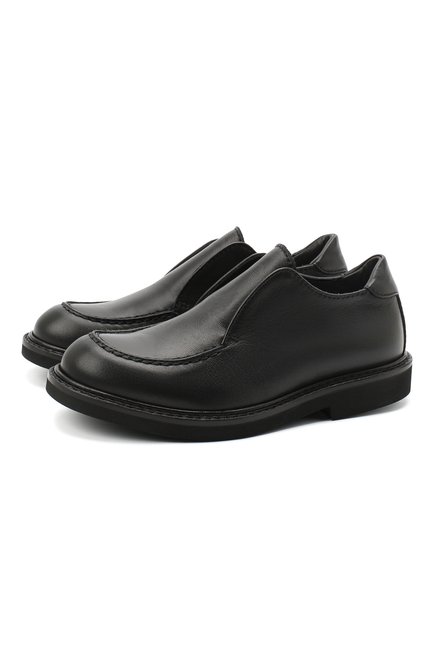 Детские кожаные туфли MONTELPARE TRADITION черного цвета по цене 16550 руб., арт. MT20060/KIPS/28-35 | Фото 1