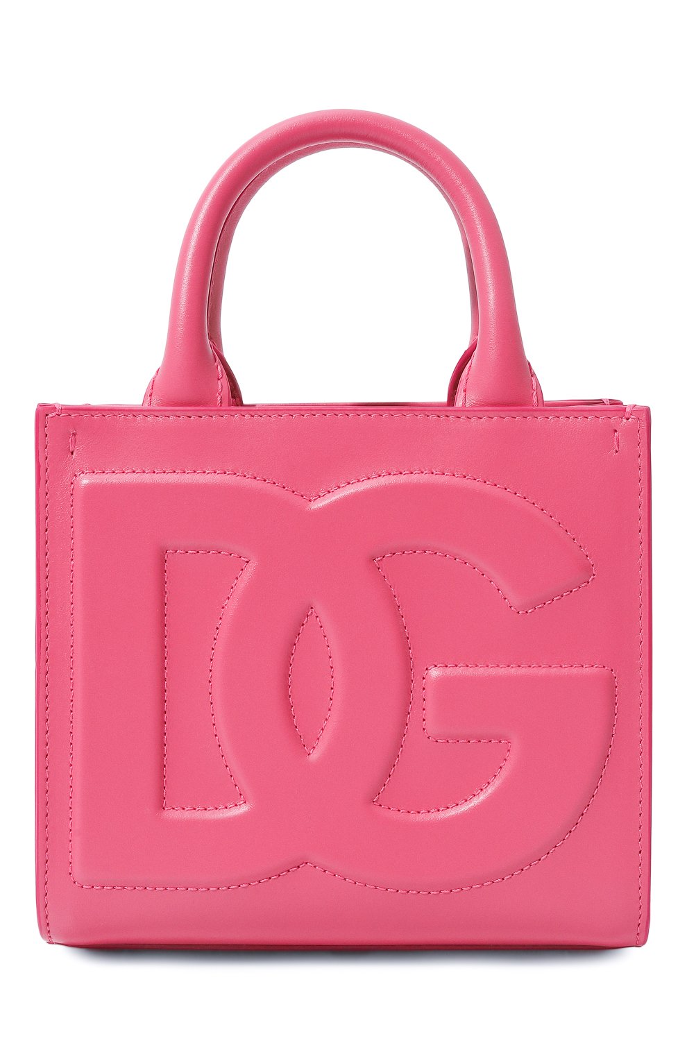 Фото Женский розовый сумка-шопер dg logo mini DOLCE & GABBANA, арт. BB9479_BE9479/AW576_1 Италия BB9479_BE9479/AW576_1 