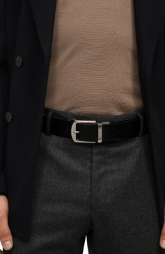 Мужской двусторонний ремень CANALI коричневого цвета, арт. 50C/KA00036 | Фото 5 (Случай: Повседневный; Материал: Натуральная кожа; Материал сплава: Проставлено; Нос: Не проставлено)