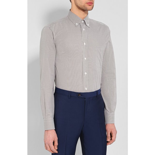 фото Хлопковая рубашка brioni