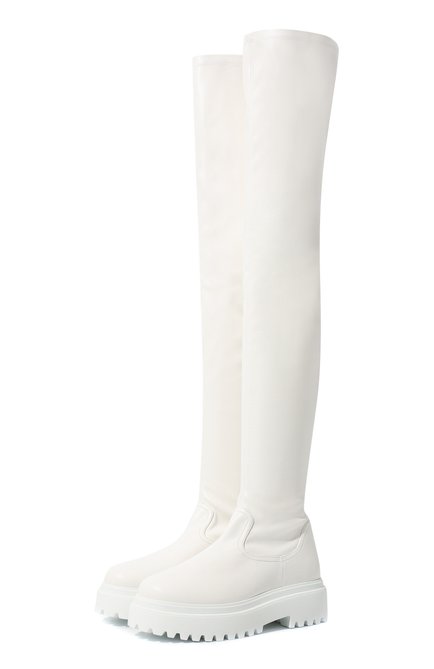 Женские ботфорты LE SILLA белого цвета по цене 0 руб., арт. 6487V020M1PPFAK | Фото 1