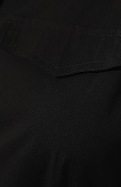 Женское хлопковое платье PIETRO BRUNELLI черного цвета, арт. AG2217 LG/C02937 | Фото 5 (Рукава: Короткие; Случай: Повседневный; Материал сплава: Проставлено; Материал внешний: Хлопок; Длина Ж (юбки, платья, шорты): До колена; Драгоценные камни: Проставлено; Женское Кросс-КТ: Платье-одежда; Стили: Кэжуэл)
