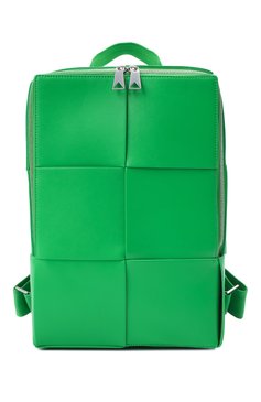 Мужской кожаный рюкзак arco BOTTEGA VENETA зеленого цвета, арт. 680092/VB1K1 | Фото 1 (Материал: Натуральная кожа; Ремень/цепочка: На ремешке; Стили: Кэжуэл; Размер: large)
