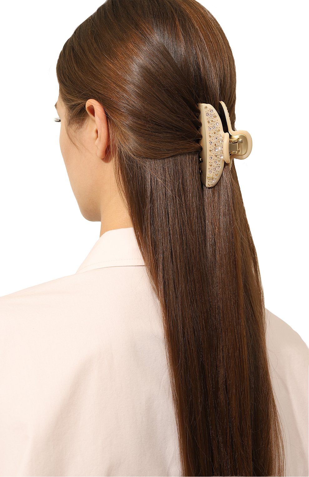 Женская заколка для волос ALEXANDRE DE PARIS бежевог о цвета, арт. ICCM-15571-04A23 OS | Фото 2 (Материал: Пластик)