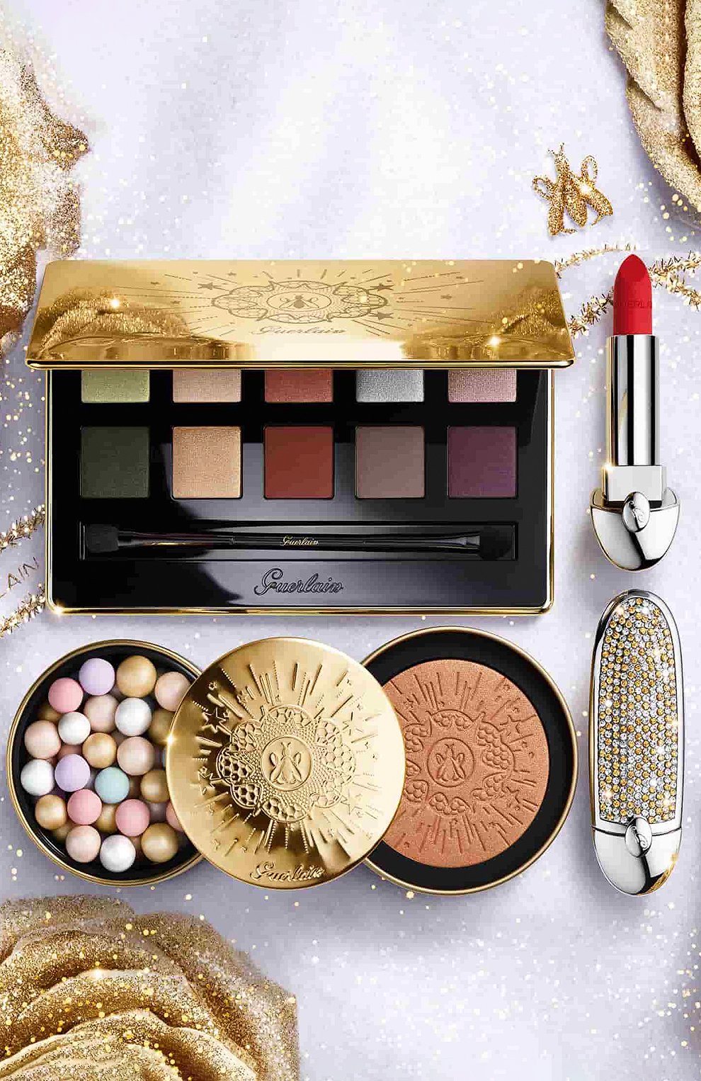 Палетка теней для век golden bee GUERLAIN бесцветного цвета, арт. G043347 | Фото 4 (Тип продукта_макияж: Палетки; Региональные ограничения белый список (Axapta Mercury): Не проставлено; Нос: Не проставлено)