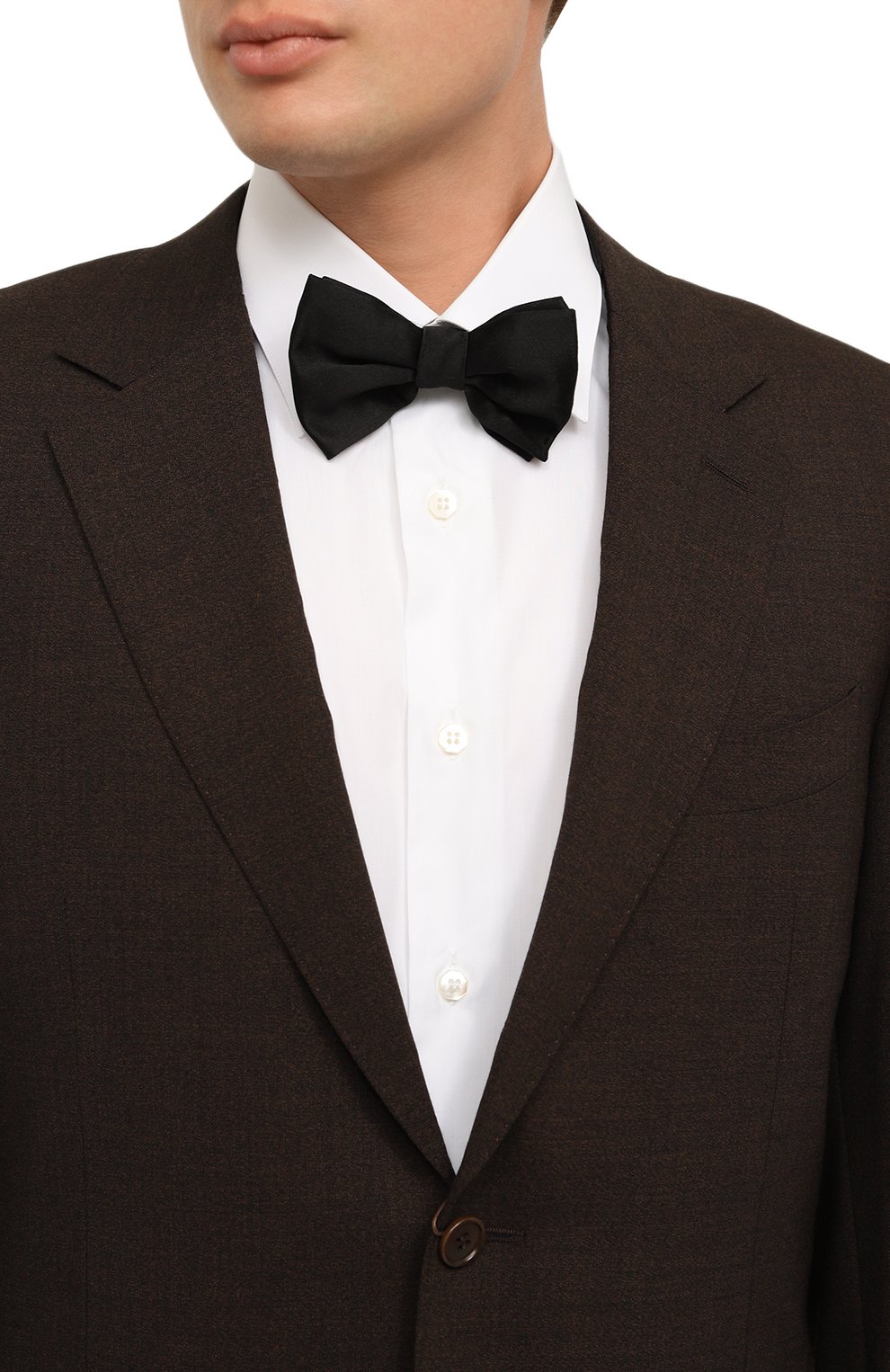 Мужской шелковый галстук-бабочка CORNELIANI черного цвета, арт. 92U908-3820480 | Фото 2 (Материал: Текстиль, Шелк; Материал сплава: Проставлено; Нос: Не проставлено)
