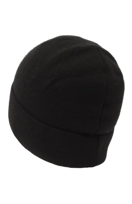 Мужская кашемировая шапка poland CANOE черного цвета, �арт. 4915310 | Фото 2 (Материал: Шерсть, Кашемир, Текстиль; Кросс-КТ: Трикотаж)