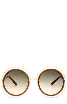 Женские солнцезащитные очки CHLOÉ коричневого цвета, арт. 120S-750 | Фото 1 (Материал внутренний: Не назначено; Региональные ограничения белый список (Axapta Mercury): Не проставлено; Нос: Не проставлено; Тип очков: С/з)