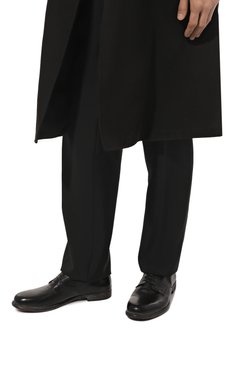 Мужские кожаные дерби MOMA черного цвета, арт. 2AS433-TV | Фото 3 (Материал внутренний: Натуральная кожа; Материал сплава: Проставлено; Нос: Не проставлено; Стили: Классический)