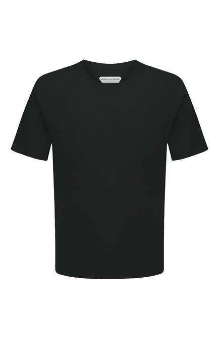 Мужская хлопковая футболка BOTTEGA VENETA темно-зеленого цвета по цене 46400 руб., арт. 649055/VF1U0 | Фото 1