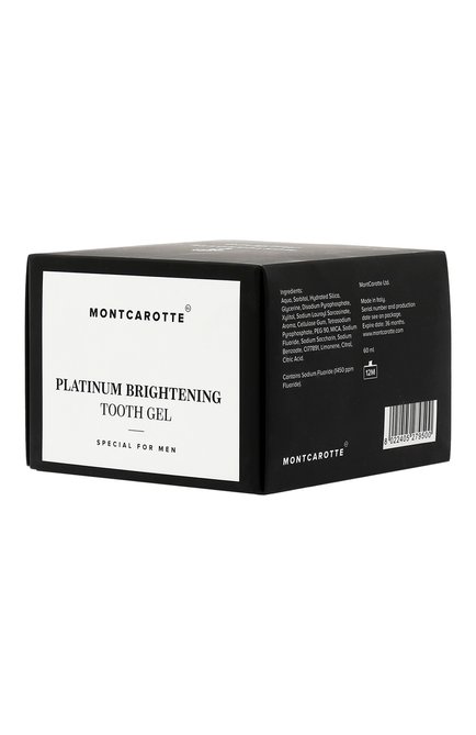 Гель для зубов platinum brightening tooth gel (60ml) MONTCAROTTE бесцветного цвета, арт. MC500 | Фото 2 (Статус проверки: Проверена категория)