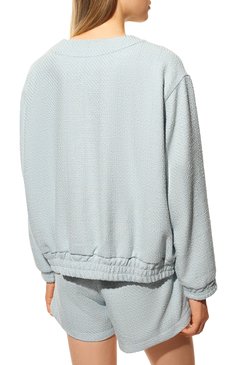 Женский хлопковый бомбер botrois x tsum BOTROIS голубого цвета, арт. SKU000018123 | Фото 4 (Кросс-КТ: Куртка, бомбер; Рукава: Длинные; Материал внешний: Хлопок; Длина (верхняя одежда): Короткие; Стили: Романтичный; Материал подклада: Купро)
