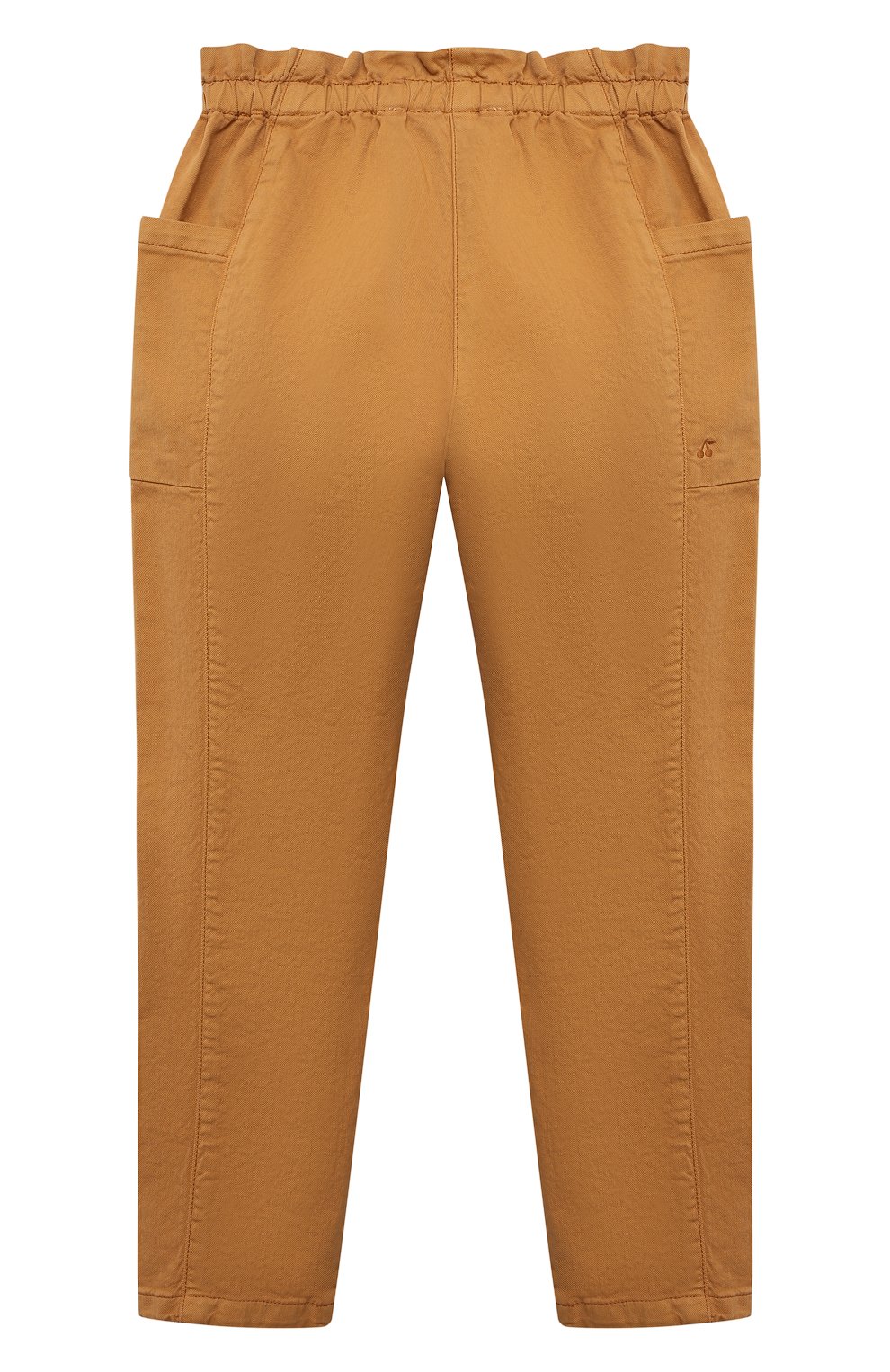 Детские хлопковые брюки BONPOINT бежевого цвета, арт. W01GPAWO1201(036)_866194 | Фото 2 (Случай: Повседневный; Материал вне�шний: Хлопок)