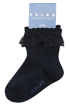 Детские хлопковые носки FALKE темно-синего цвета, арт. 12121 | Фото 1 (Материал: Текстиль, Хлопок; Статус проверки: Проверена категория)