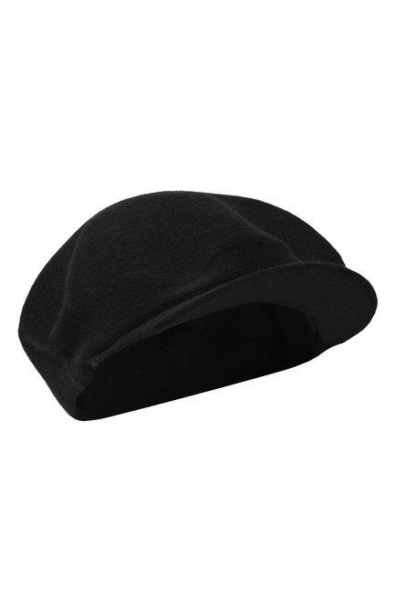 Женская кашемировая кепи CANOE черного цвета, арт. 4916010 | Фото 1 (Материал: Шерсть, Кашемир, Текстиль)