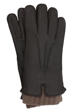 Мужские кожаные перчатки LORO PIANA темно-коричневого цвета, арт. FAG4758 | Фото 1 (Материал: Натуральная кожа; Мужское Кросс-КТ: Кожа и замша; Статус проверки: Проверена категория)