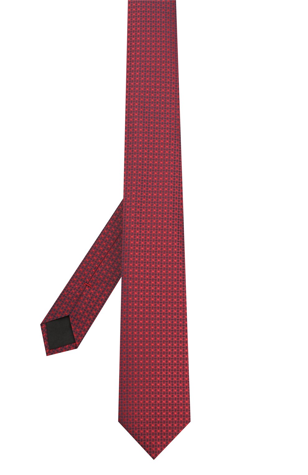Мужской шелковый галстук HUGO красного цвета, арт. 50423336 | Фото 2 (Принт: С принтом; Материал: Текстиль, Шелк)