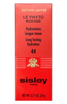 Увлажняющая устойчивая фитопомада для губ le phyto rouge, оттенок № 44 ярко-красный SISLEY  цвета, арт. 170367 | Фото 4 (Финишное покрытие: Сатиновый)