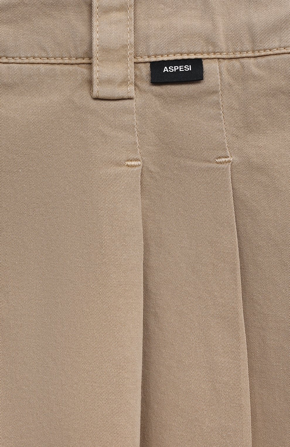 Детская хлопковая юбка ASPESI бежевого цвета, арт. S23006GNC6048/14A-16A | Фото 3 (Случай: Повседневный; Региональные ограничения белый список (Axapta Mercury): Не проставлено; Материал сплава: Проставлено; Нос: Не проставлено; Материал внешний: Хлопок)