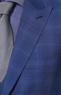 Мужской шерстяной костюм-тройка BRIONI синего цвета, арт. RSH218/P9A1E/PLAT0NE/G | Фото 8 (Материал внешний: Шерсть; Рукава: Длинные; Костюмы М: Однобортный, Костюм-тройка; Региональные ограничения белый список (Axapta Mercury): RU; Стили: Классический; Материал подклада: Синтетический материал, Хлопок)