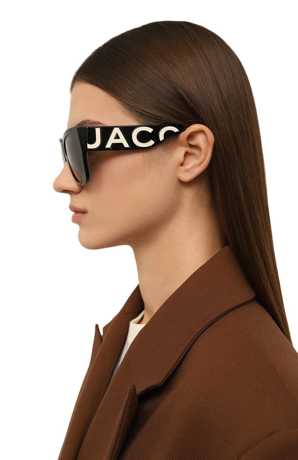 Женские солнцезащитные очки MARC JACOBS (THE) черного цвета, арт. MARC 695 80S | Фото 2 (Региональные ограничения белый список (Axapta Mercury): Не проставлено; Нос: Не проставлено; Тип очков: С/з; Очки форма: Квадратные; Оптика Гендер: оптика-женское)
