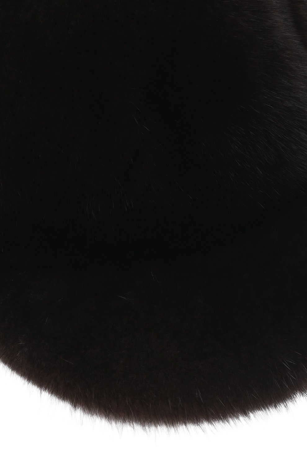 Мужской бейсболка из меха норки FURLAND темно-коричневого цвета, арт. 0000802110034600584 | Фото 3 (Материал: Натуральный мех)