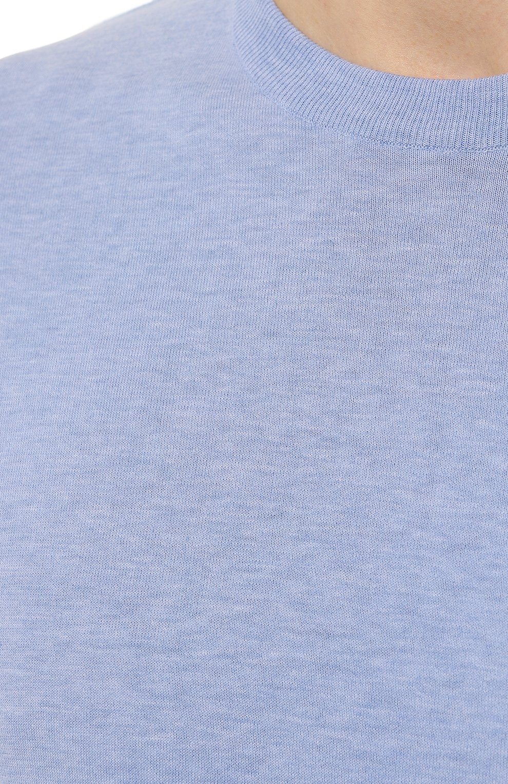 Хлопковый джемпер Paul&Shark 23411530, цвет голубой, размер 52 - фото 5
