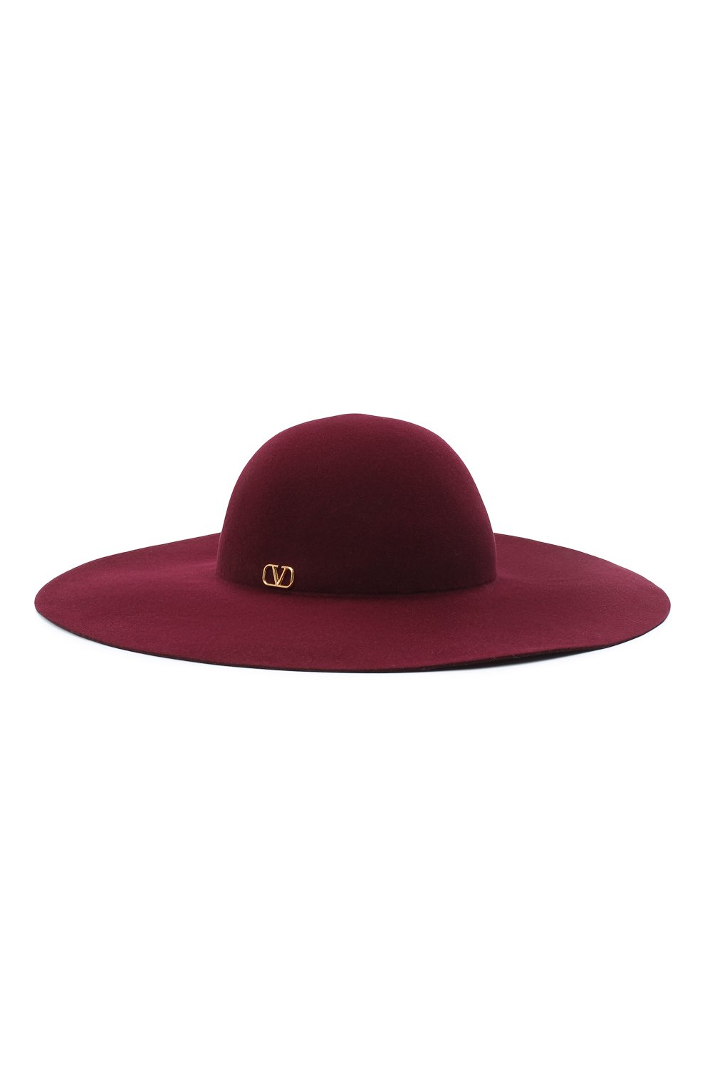 Женская фетровая шляпа  VALENTINO сиреневого цвета, арт. UW2HEA49/WDW | Фото 1 (Материал: Текстиль, Шерсть)