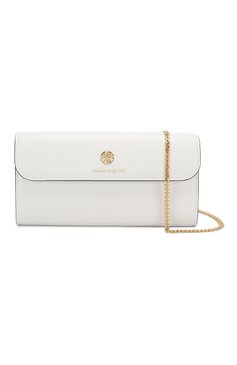 Женские кожаный кошелек на цепочке ALEXANDER MCQUEEN белого цвета, арт. 610194/1CW0T | Фото 6 (Ремень/цепочка: С цепочкой; Материал: Натуральная кожа; Статус проверки: Проверена категория)