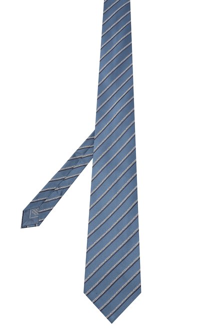 Мужской шелковый галстук BRIONI синего цвета, арт. 062I00/09470 | Фото 2 (Материал: Шелк, Текстиль; Принт: С принтом; Региональные ограничения белый список (Axapta Mercury): RU)