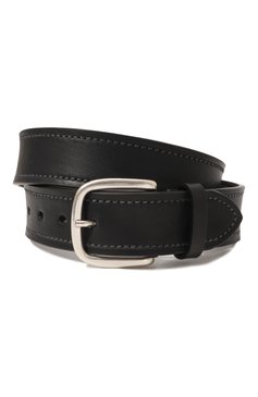Мужской кожаный ремень CORNELIANI черного цвета, арт. 91V363-3120802 | Фото 1 (Случай: Повседневный; Материал: Натуральная кожа; Материал сплава: Проставлено; Нос: Не проставлено)