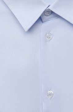 Детская хлопковая рубашка DAL LAGO голубого цвета, арт. N402/1165/7-12 | Фото 3 (Рукава: Длинные; Принт: Без принта; Материал сплава: Проставлено, Проверено; Материал внешний: Хлопок; Стили: Классический; Случай: Формальный; Мальчики-школьная форма: Рубашки; Драгоценные камни: Проставлено; Статус проверки: Проверена категория; Ростовка одежда: 10 - 11 лет | 140 - 146см, 12 лет | 152 см, 7 лет | 122 см, 8 лет | 128 см, 9 лет | 134 см)