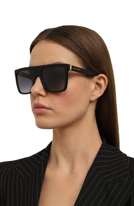 Женские солнцезащитные очки MARC JACOBS (THE) черного цвета, арт. MARC 639 807 | Фото 2 (Тип очков: С/з; Оптика Гендер: оптика-унисекс; Очки форма: Квадратные)