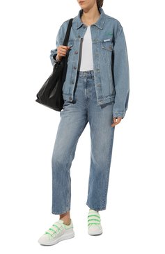Женские кожаные кеды oversized ALEXANDER MCQUEEN белого цвета, арт. 721410/WHGPF | Фото 2 (Подошва: Платформа; Материал внутренний: Натуральная кожа; Материал утеплителя: Без утеплителя; Стили: Кэжуэл)