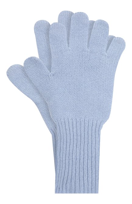 Детские кашемировые перчатки GIORGETTI CASHMERE голубого цвета, арт. MB1699/14A | Фото 1 (Материал: Шерсть, Кашемир, Текстиль; Региональные ограничения белый список (Axapta Mercury): RU)