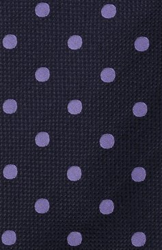 Мужской шелковый галстук LUIGI BORRELLI синего цвета, арт. CR361176 | Фото 4 (Принт: С принтом; Материал: Текстиль, Шелк)