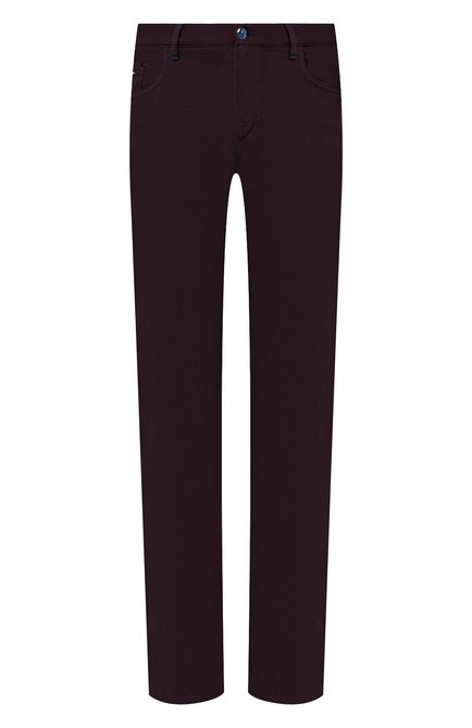 Мужские хлопковые брюки ZILLI фиолетового цвета по цене 103500 руб., арт. M0U-D0160-C0TE1/R001 | Фото 1